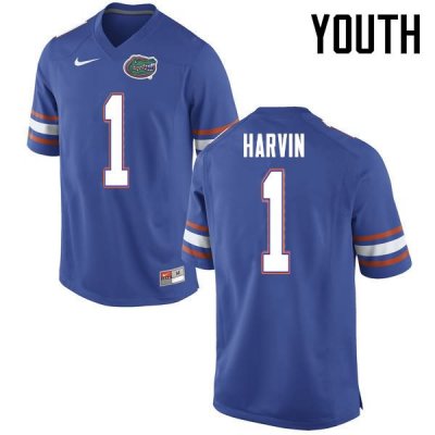 Youth Florida Gators #1 Percy Harvin NCAA Nike Blue Authentic Stitched College Football Jersey WKT0462EK